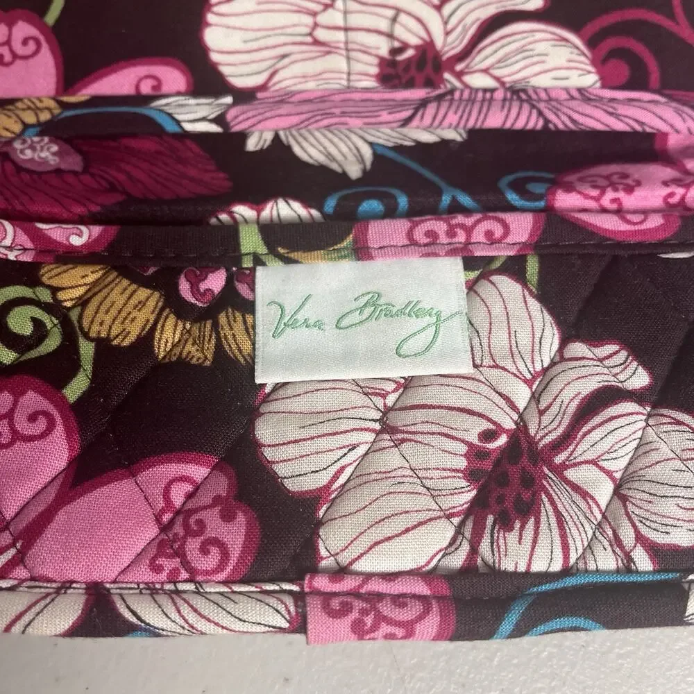 Vera Bradley Purse & Wallet Lot Jazzy Bloom Very Berry Mod Floral 100% Cotton - Picture 10 of 16